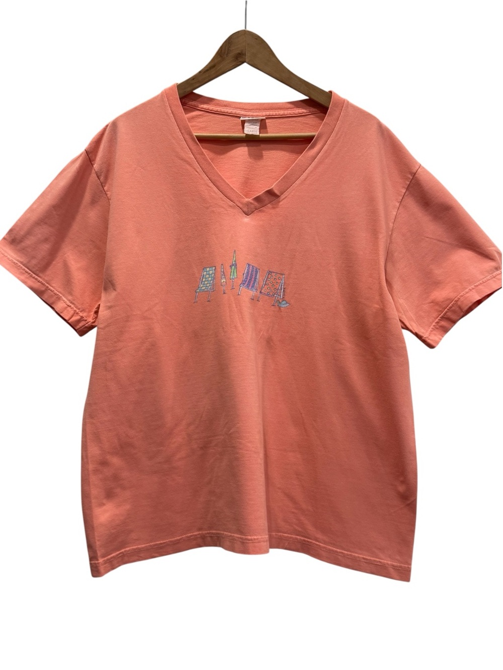 Fresh Produce V-Neck Tee Bundle (2) | Women’s XL | 100% Cotton - Picture 2 of 6